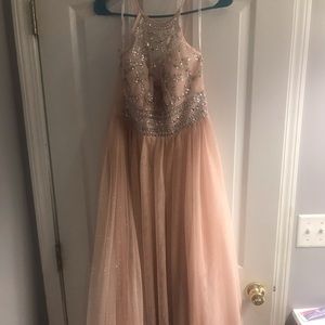 Pink, Sparkly Prom Dress
